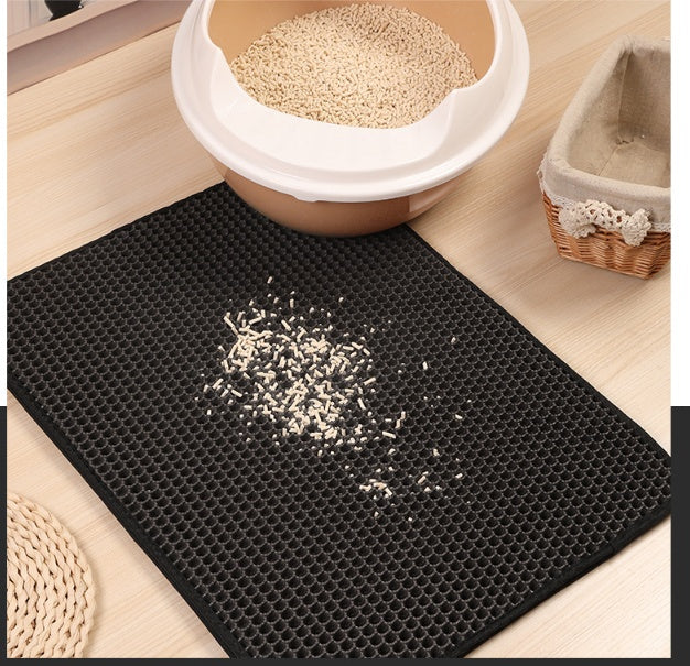 Tapis de litière pour chat en EVA double