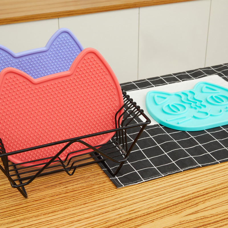 Tapis à lécher double face pour chien