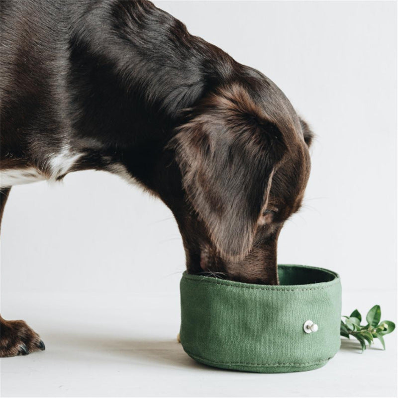 Gamelle de voyage pliable et étanche pour chien
