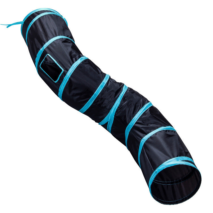 Jouet pour chat Tunnel pliable en forme de S