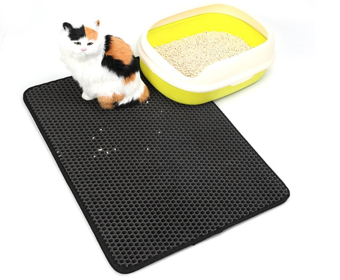 Tapis de litière pour chat en EVA double