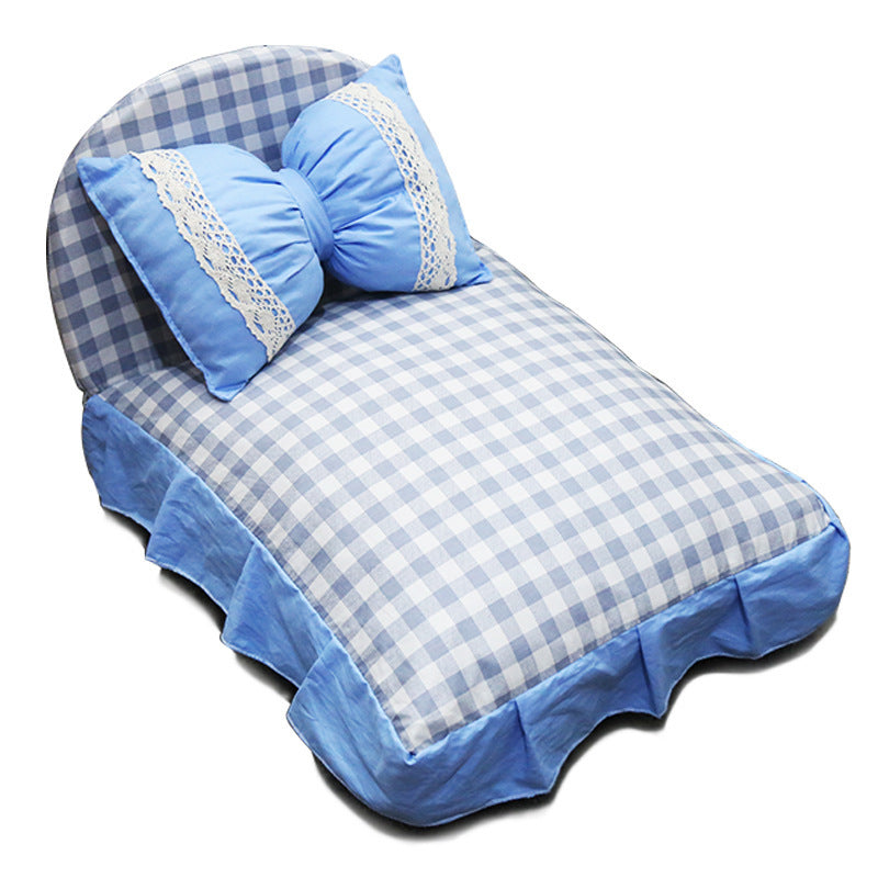Lit pour animal de compagnie amovible et lavable de style princesse