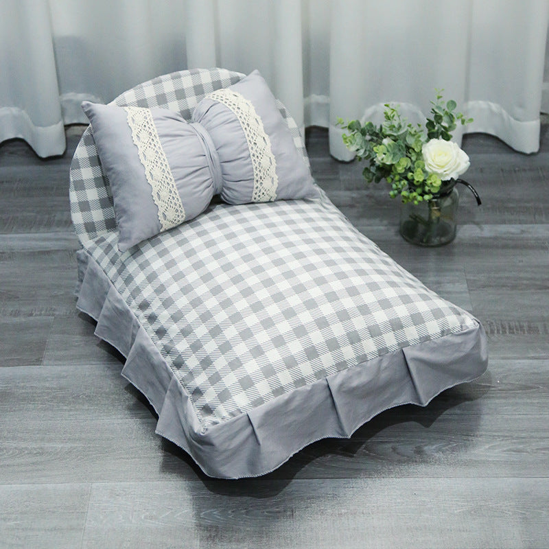 Lit pour animal de compagnie amovible et lavable de style princesse