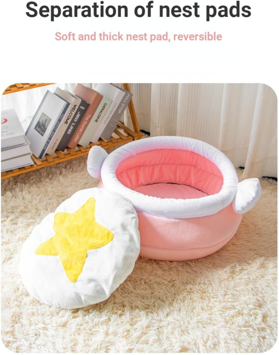 Nid pour chat en forme de pot de miel, grand espace chaud, adapté aux petits chats et chiens