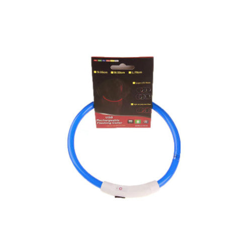 Collier lumineux pour animaux de compagnie, rechargeable par USB