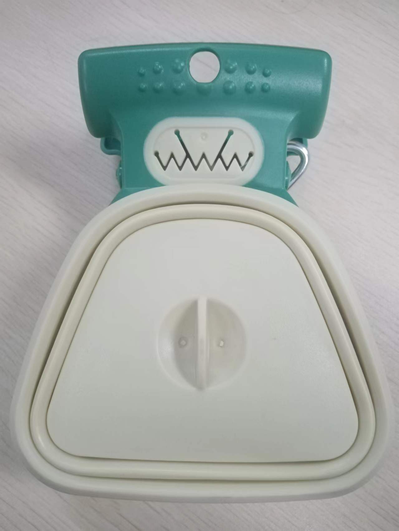Distributeur de sacs à crottes pour chien, cuillère pliable de voyage