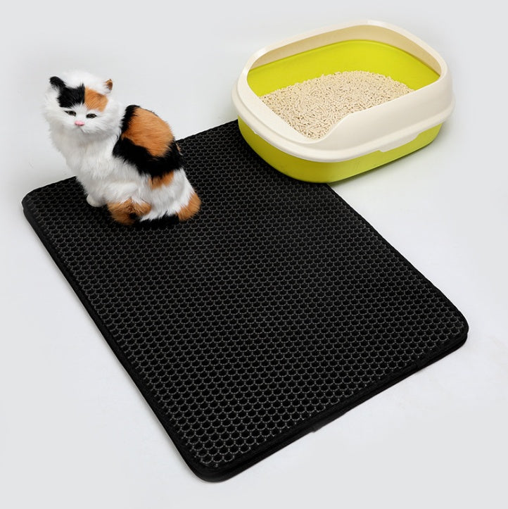 Tapis de litière pour chat en EVA double