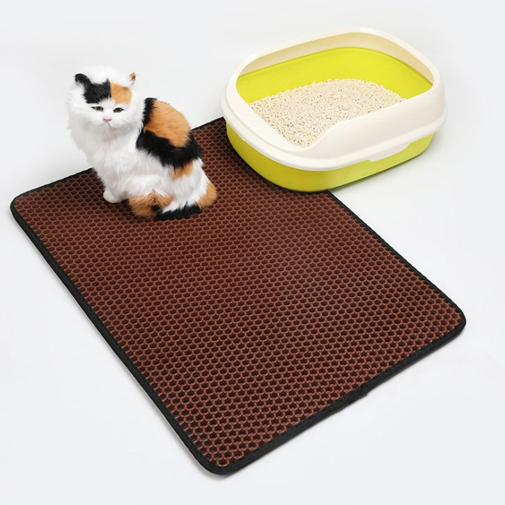 Tapis de litière pour chat en EVA double