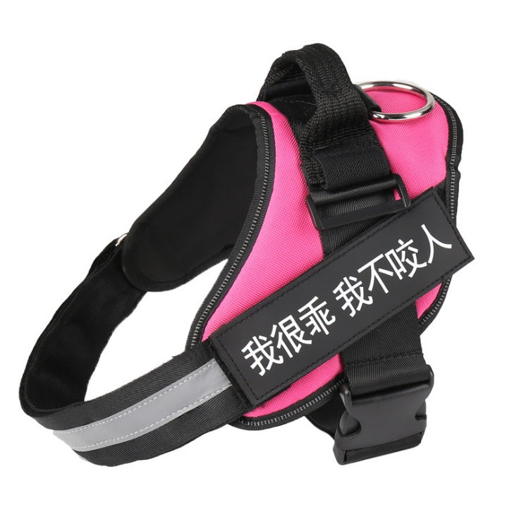 Harnais pour chien personnalisé, réfléchissant, respirant, réglable, anti-traction