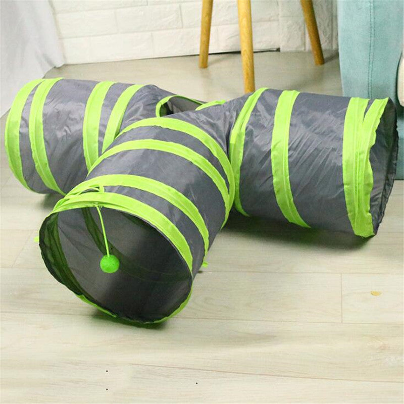 Tunnel pliable pour chat