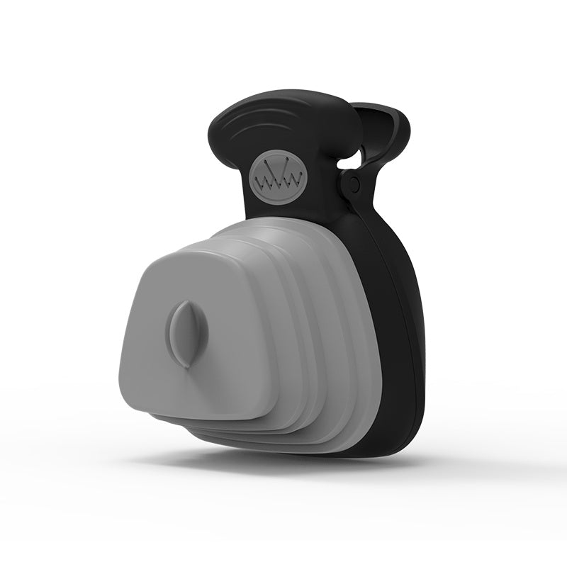 Distributeur de sacs à crottes pour chien, cuillère pliable de voyage