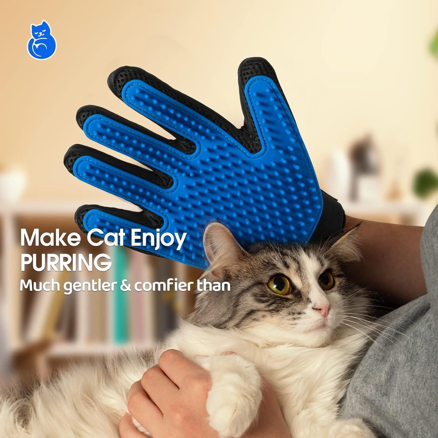 Gants de toilettage – Élimination des poils et massage
