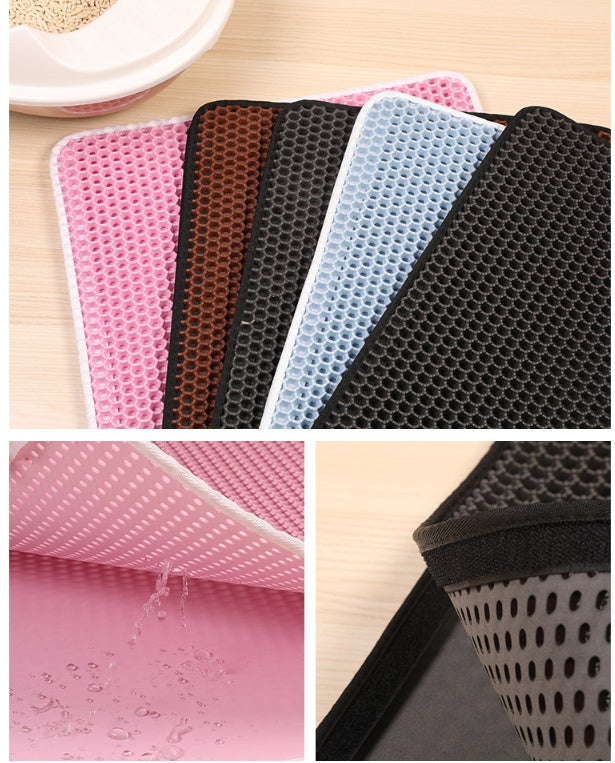 Tapis de litière pour chat en EVA double