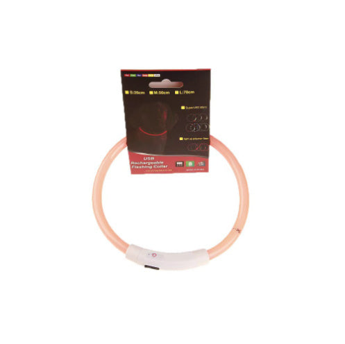 Collier lumineux pour animaux de compagnie, rechargeable par USB