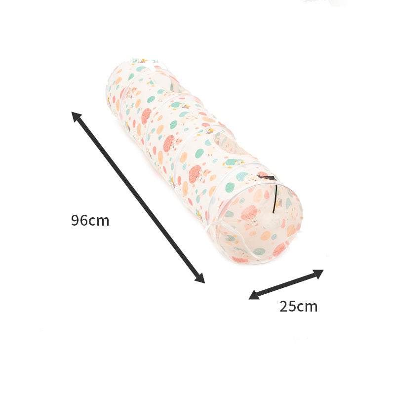 Tunnel pour chat en forme de donut, labyrinthe de jouets universel pour les quatre saisons