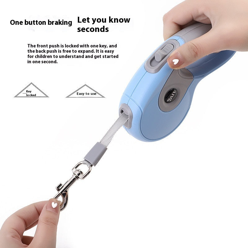 Laisse rétractable automatique simple pour chien