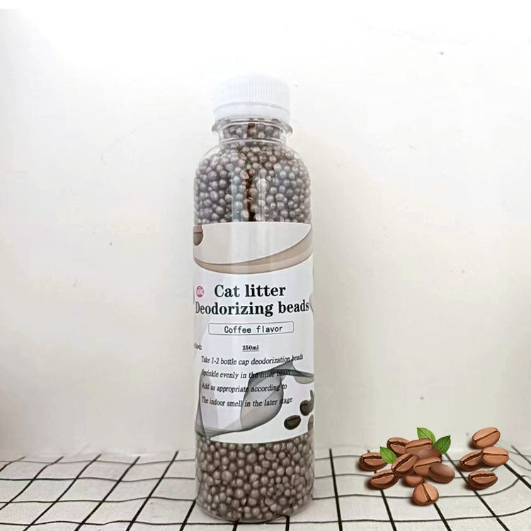 Perles déodorantes pour litière pour chat et charbon actif pour toilettes