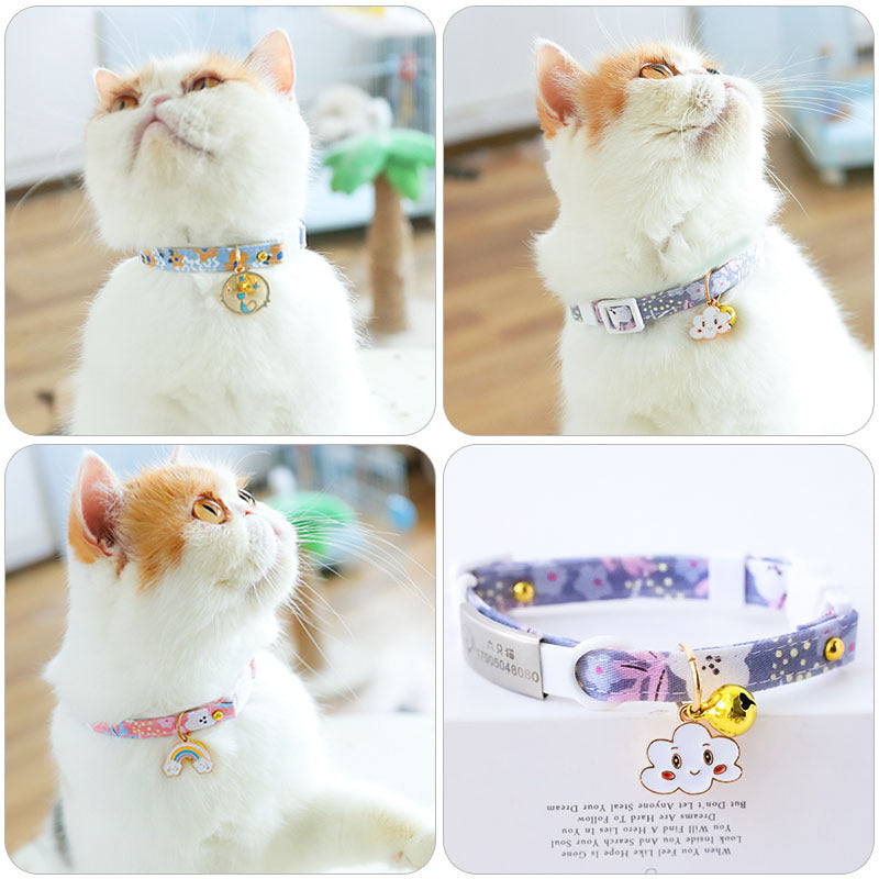 Pet Dog Collar Cute Adjustable Safety Buckle