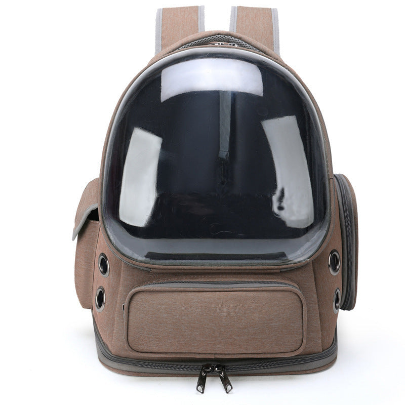 Sac à dos capsule transparent – Transport sécurisé pour chats & petits chiens