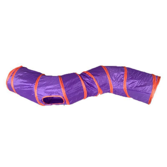 Jouet pour chat Tunnel pliable en forme de S