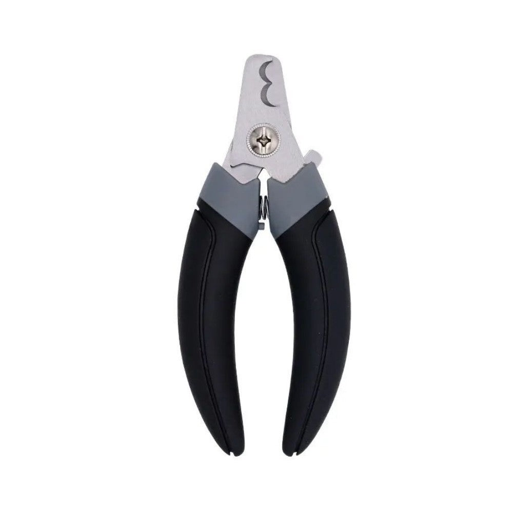 Coupe-ongles en acier inoxydable avec lame demi-lune pour chat et chien