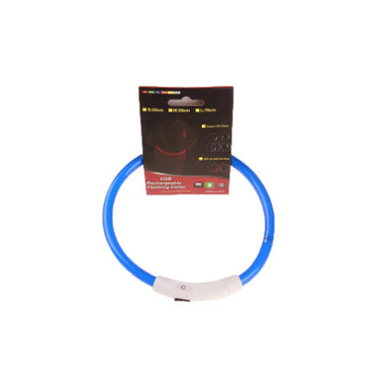 Collier lumineux pour animaux de compagnie, rechargeable par USB