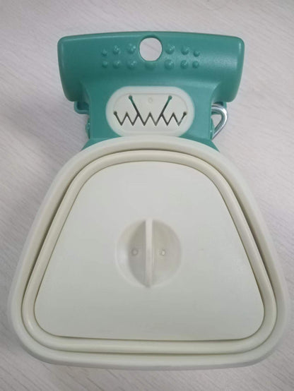 Distributeur de sacs à crottes pour chien, cuillère pliable de voyage