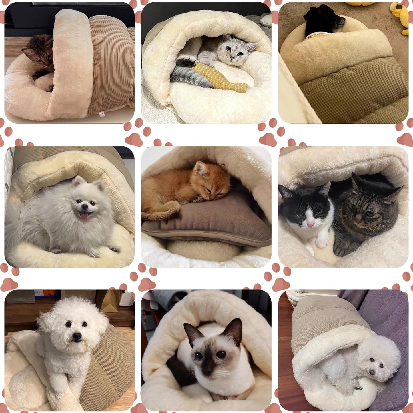 Lit pour chien et chat,  ultra doux
