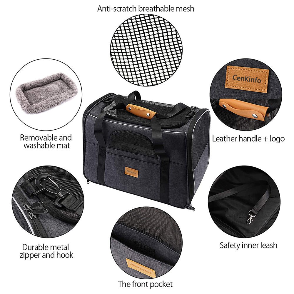 Sac de transport souple et pliable pour chat et chien