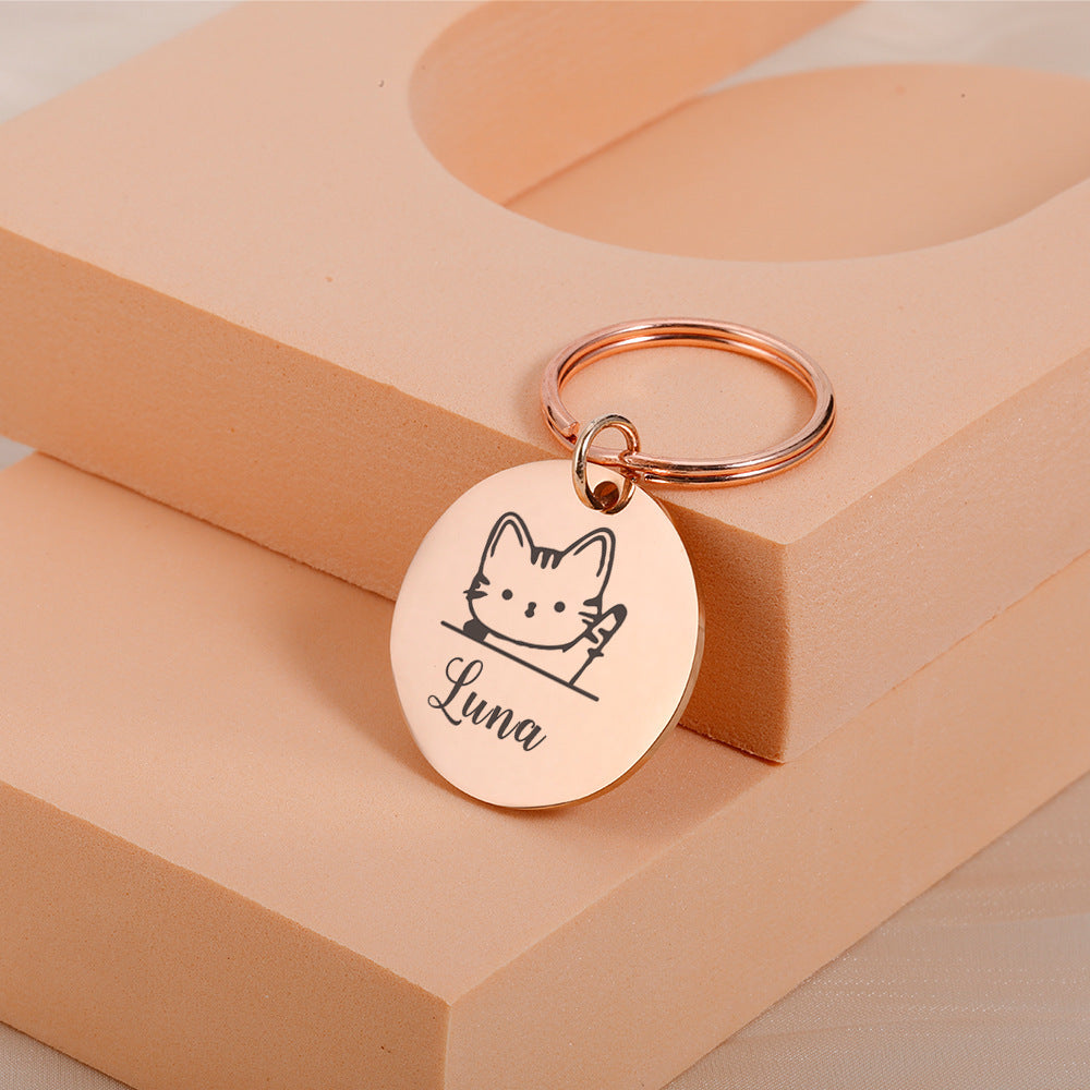 Médaille d'identification personnalisée pour animaux de compagnie, collier pour chien personnalisé avec nom et numéro