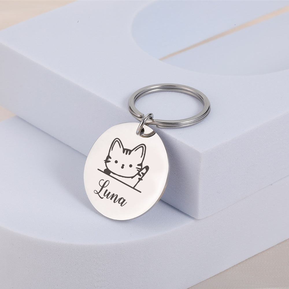 Médaille d'identification personnalisée pour animaux de compagnie, collier pour chien personnalisé avec nom et numéro