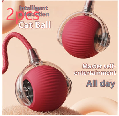 Jouet électrique pour chat, balle automatique pour chat, auto-divertissement, balle roulante