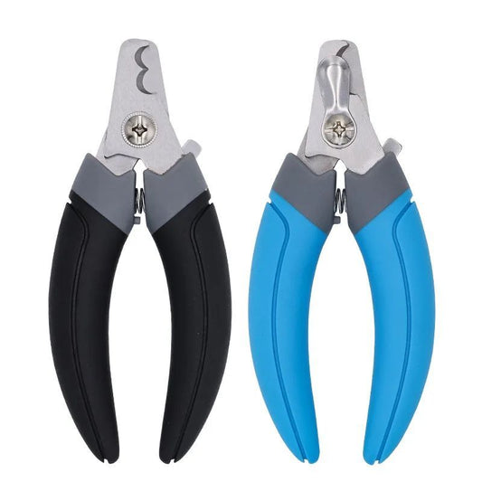 Coupe-ongles en acier inoxydable avec lame demi-lune pour chat et chien