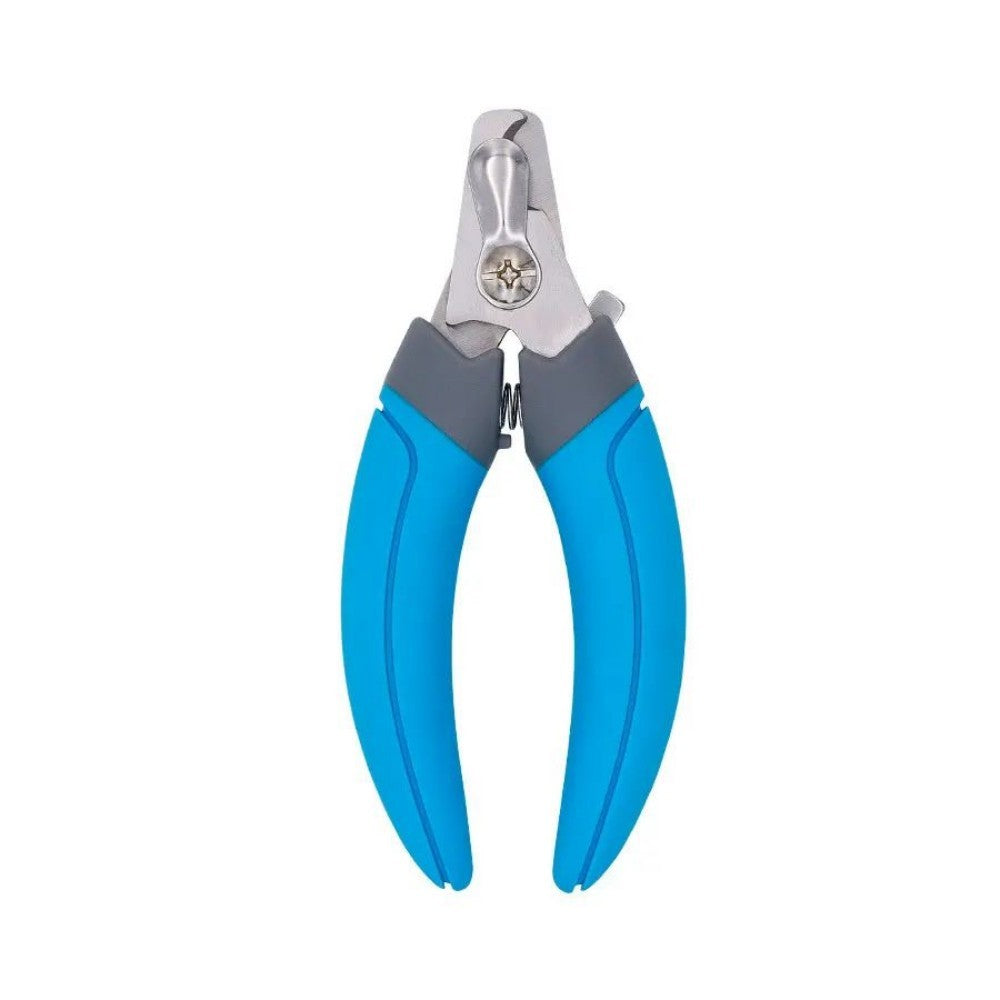 Coupe-ongles en acier inoxydable avec lame demi-lune pour chat et chien